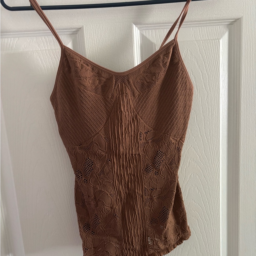 Francesca's Collections Brown Lace Camisole NWT